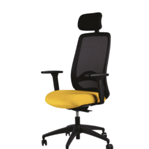 Plush High Back Mesh Swivel Chair